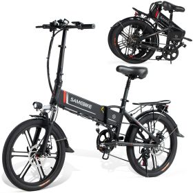 SAMEBIKE 20LVXD30-II-IT  electric bike  350W Folding bike 48V/10Ah lithium-ion battery cycle electric bicycle (Color: Black)